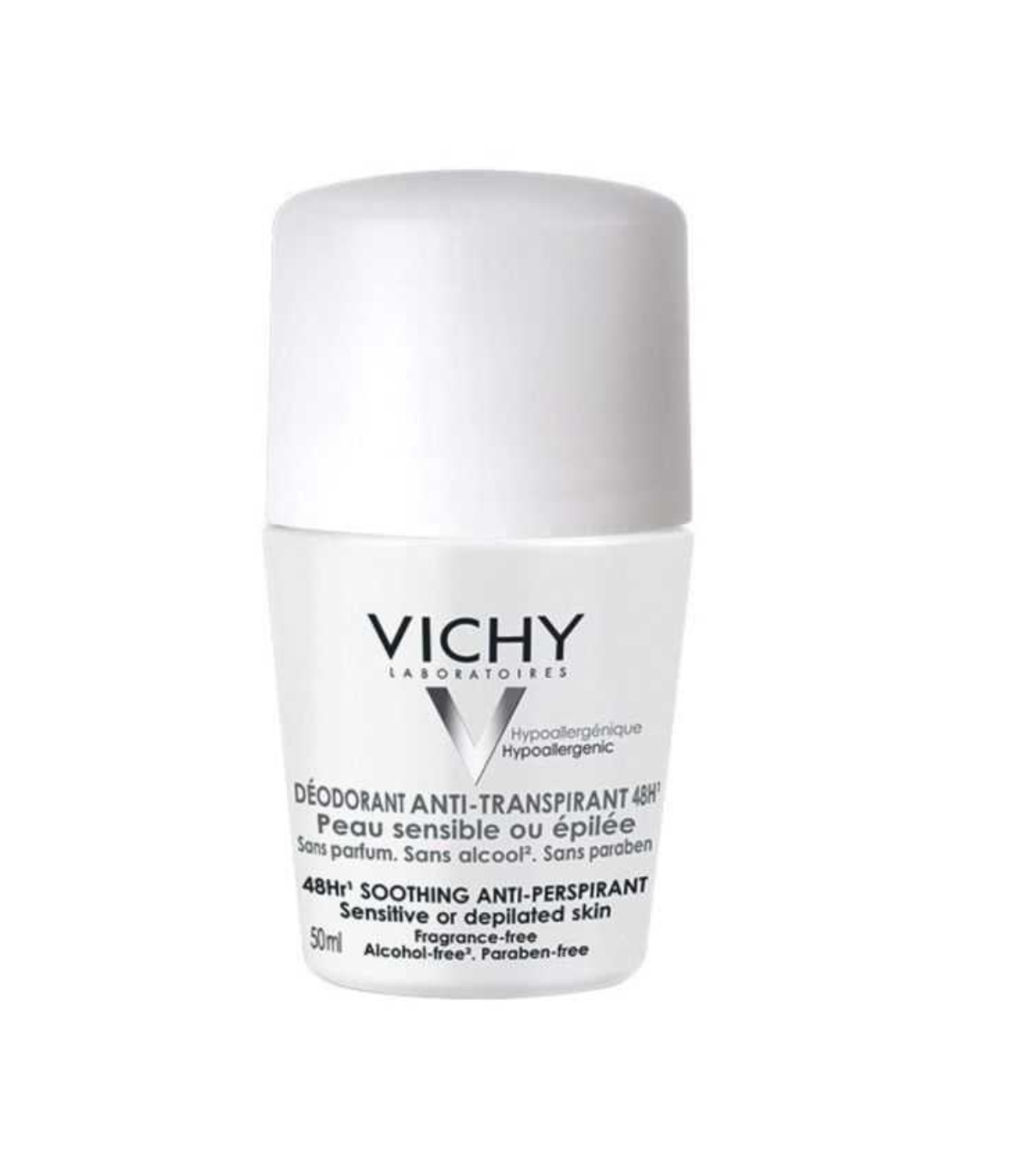 VICHY DEODORANT ANTI-TRANSPIRANT 48H ECLAIRCISSANT PEAU SENSIBLE EPILEE ROLL-ON 50ML