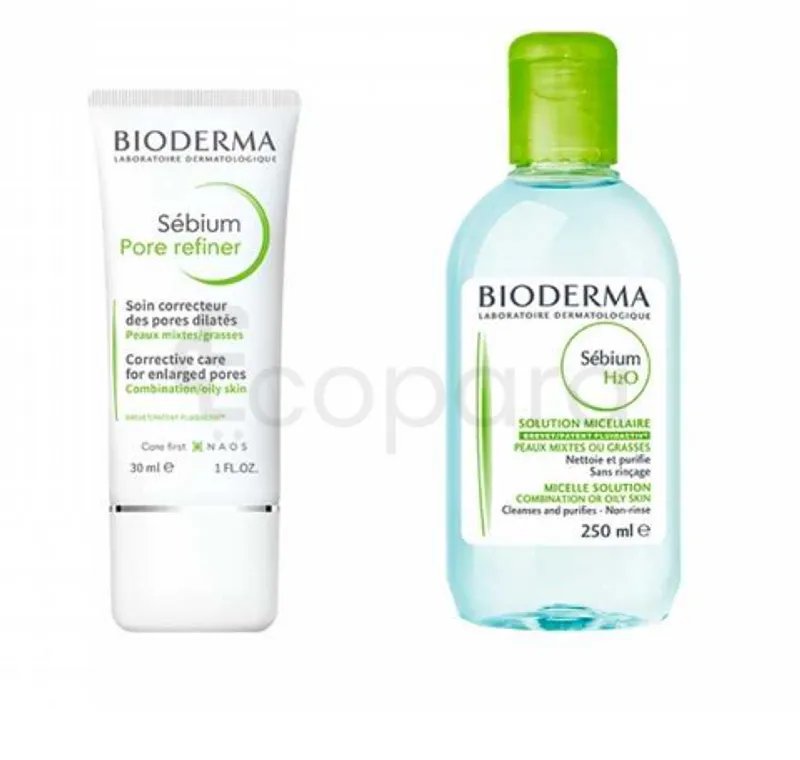 BIODERMA PACK SEBIUM PORE REFINER 30ML + SEBIUM H2O 250ML OFFERT