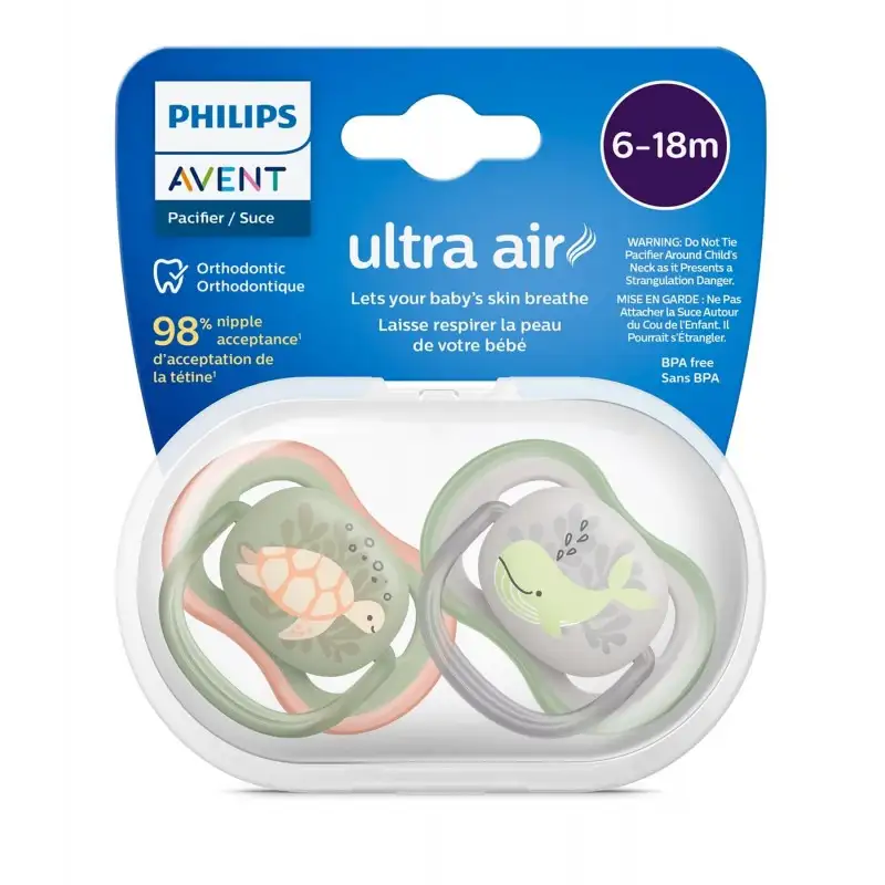AVENT SUCETTE ULTRA AIR ORTHODONTIQUE 6-18MOIS REF SCF085/60