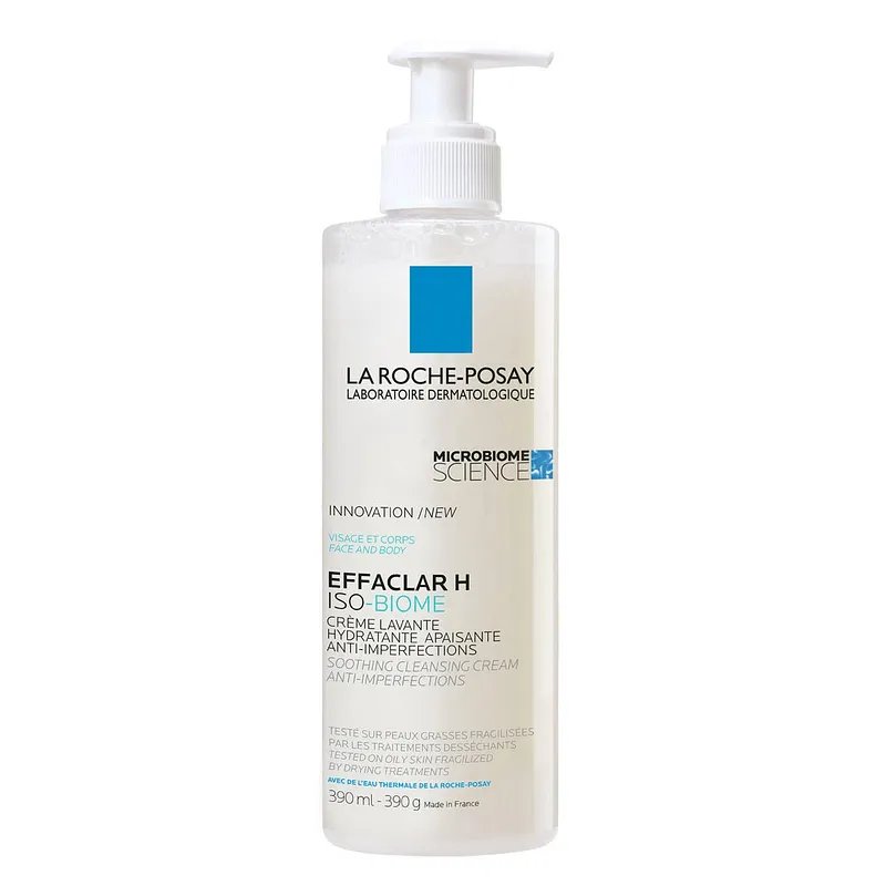 LA ROCHE POSAY EFFALCAR H ISO-B CREME LAVANTE HYDRATANTE APAISANTE PEAUX FAGILISEES PAR LES TRAITEMENTS ANTI-ACNE 200ML