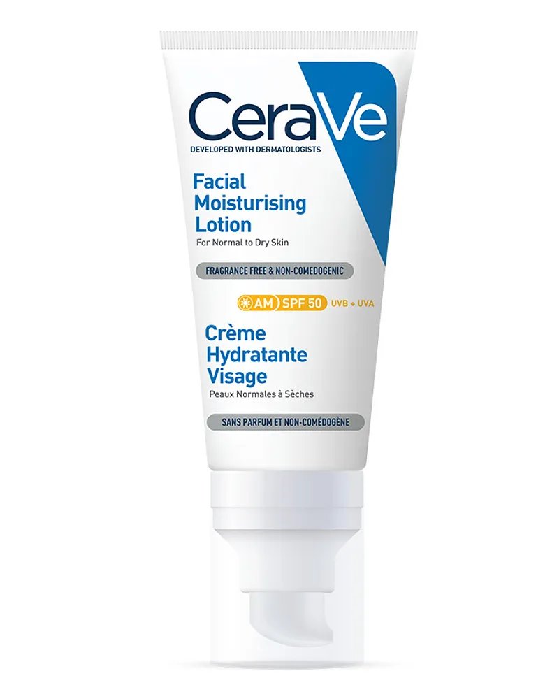 CERAVE CREME HYDRATANTE SPF50 PEAUX NORMALES A SECHES 52ML