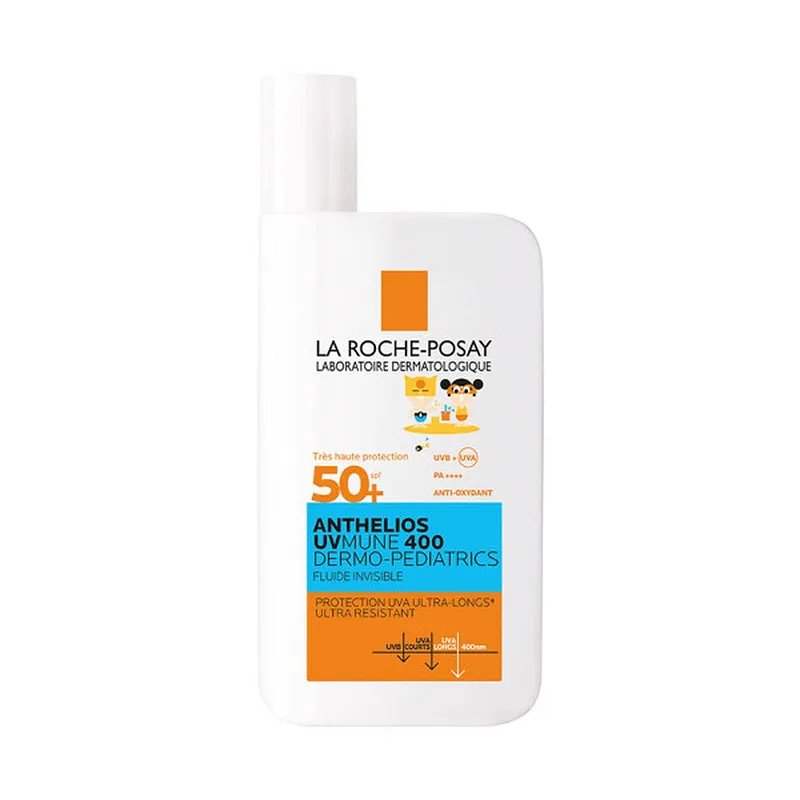 LA ROCHE POSAY ANTHELIOS UVMUNE 400 DERMO-PEDIATRICS FLUIDE INVISIBLE SANS PARFUM SPF50+ 50ML