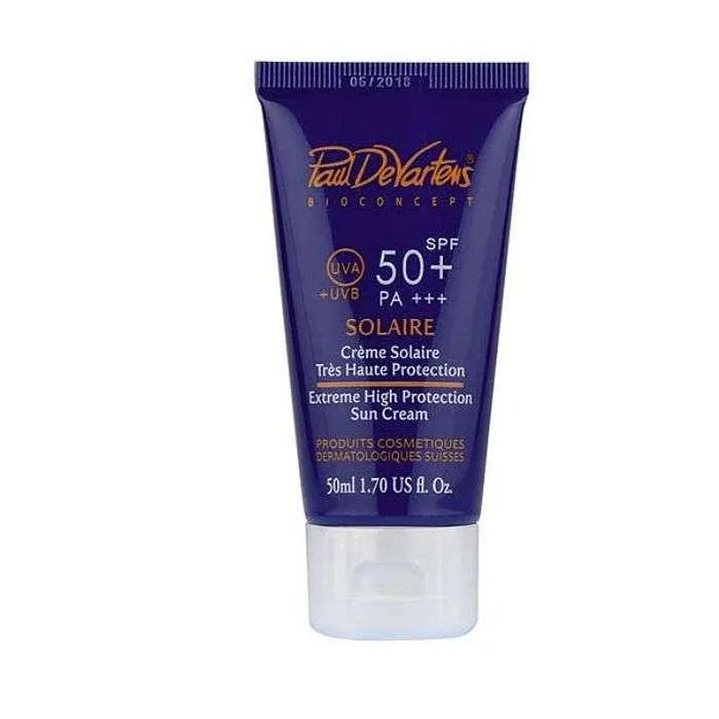 PAUL DE VARTENS CREME SOLAIRE TRES HAUTE PROTECTION INVISIBLE SPF50+ 50ML