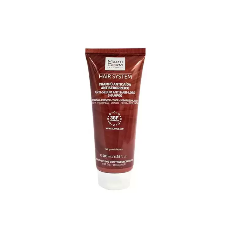 MARTIDERM HAIR SYSTEM SHAMPOOING ANTI-CHUTE ANTISEBUM 200ML