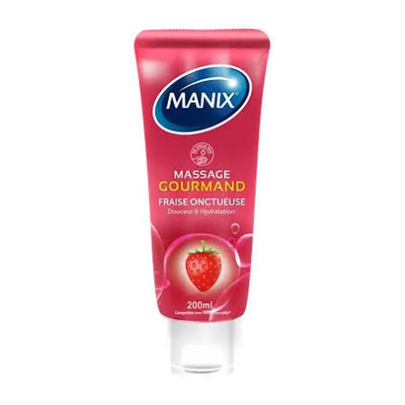 MANIX GEL DE MASSAGE GOURMAND FRAISE 200ML