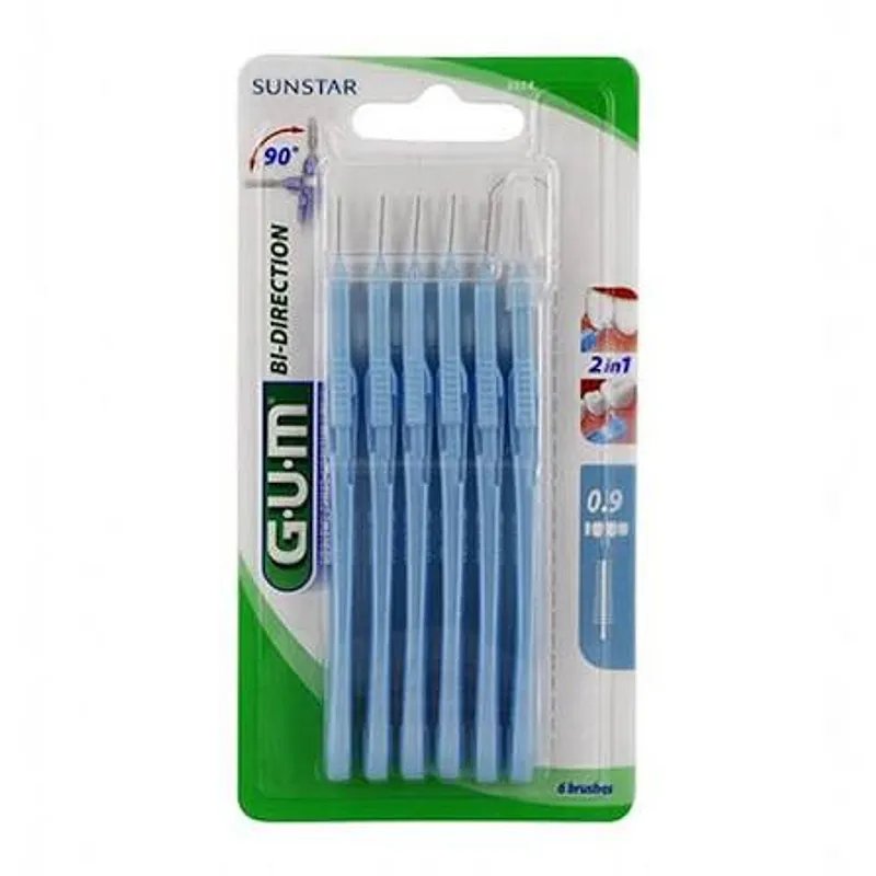 GUM BIDIRECTION AVEC BROSSETTE MICRO-FINE 0.9MM B6 REF 2314
