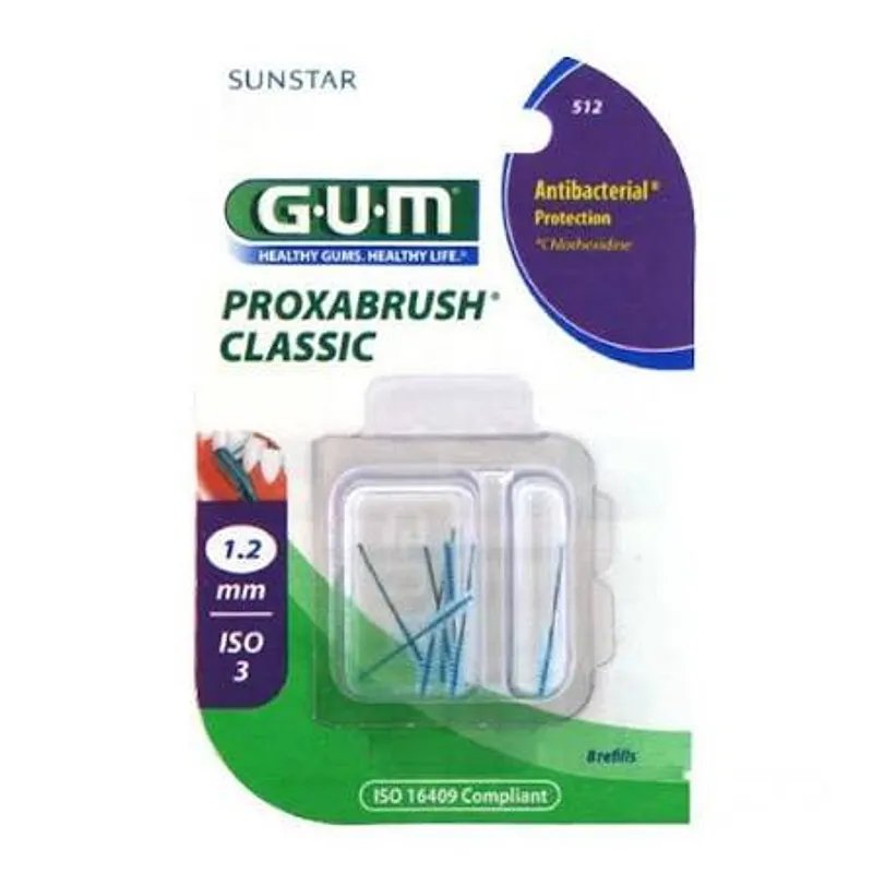 GUM RECHARGE BROSSE ULTRA-FINES A LA CHLORHEXIDINE 1.1MM REF 424