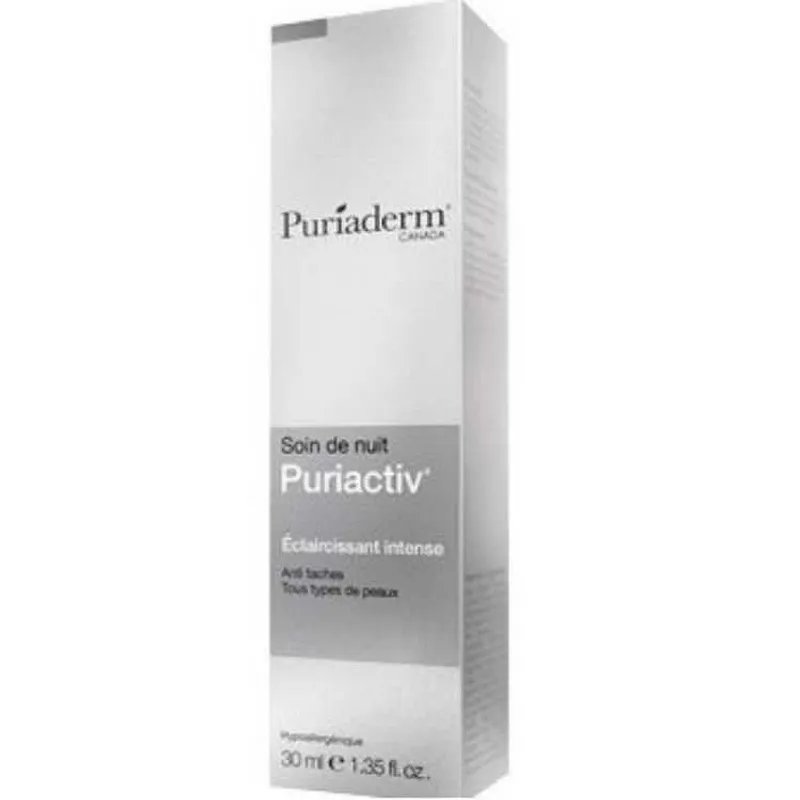PURIADERM PURIACTIV SOIN DE NUIT ECLAIRCISSANT INTENSE 30ML