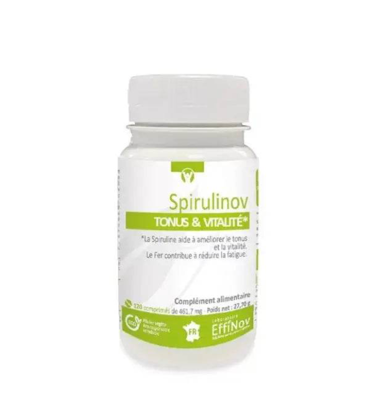 EFFINOV NUTRITION SPIRULINOV TONUS ET VITALITE B120 COMPRIMES