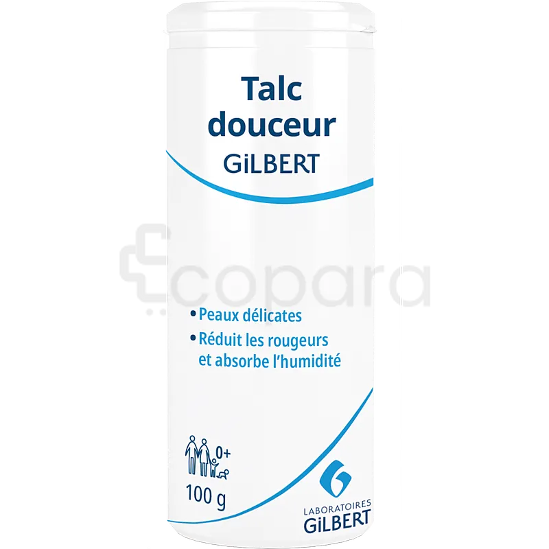 GILBERT TALC DOUCEUR FLACON POUDRE 100G 