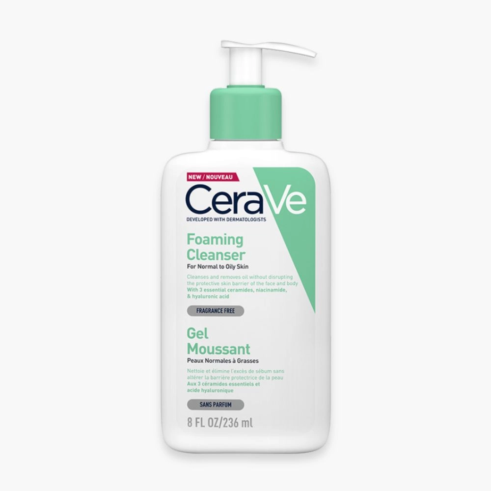 CERAVE GEL MOUSSANT NETTOYANT PEAUX NORMALES A GRASSES 236ML