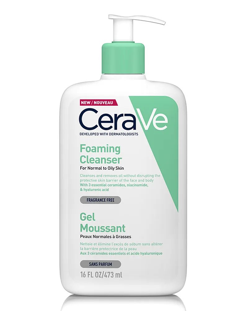 CERAVE GEL MOUSSANT NETTOYANT PEAUX NORMALES A GRASSES 473ML