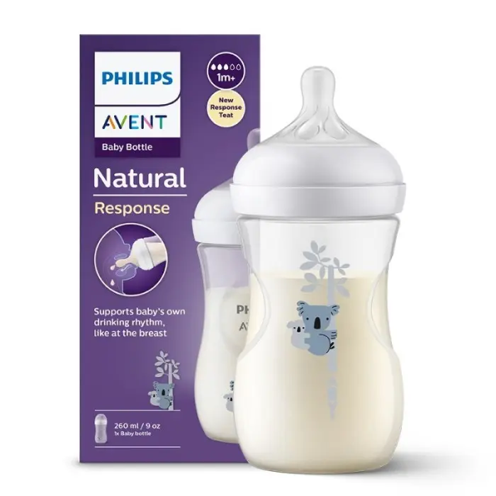 AVENT BIBERON NATURAL RESPONSE +1MOIS 260ML KOALA REF SCY903/67