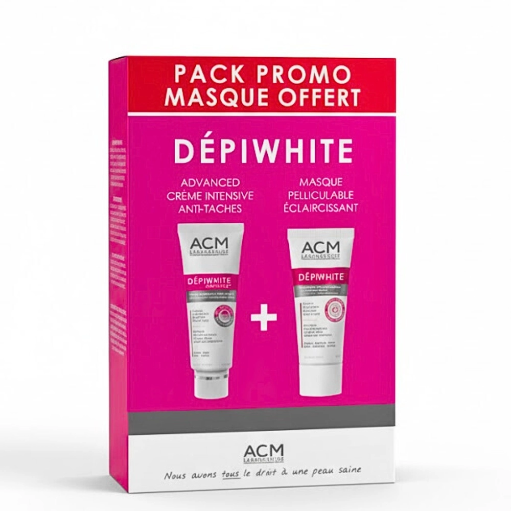 ACM PACK DEPIWHITE ADVANCED CREME INTENSIVE ANTI-TACHES 40ML + DEPIWHITE MASQUE PELLICULABLE 40ML + DEPIWHITE S ECRAN 50ML