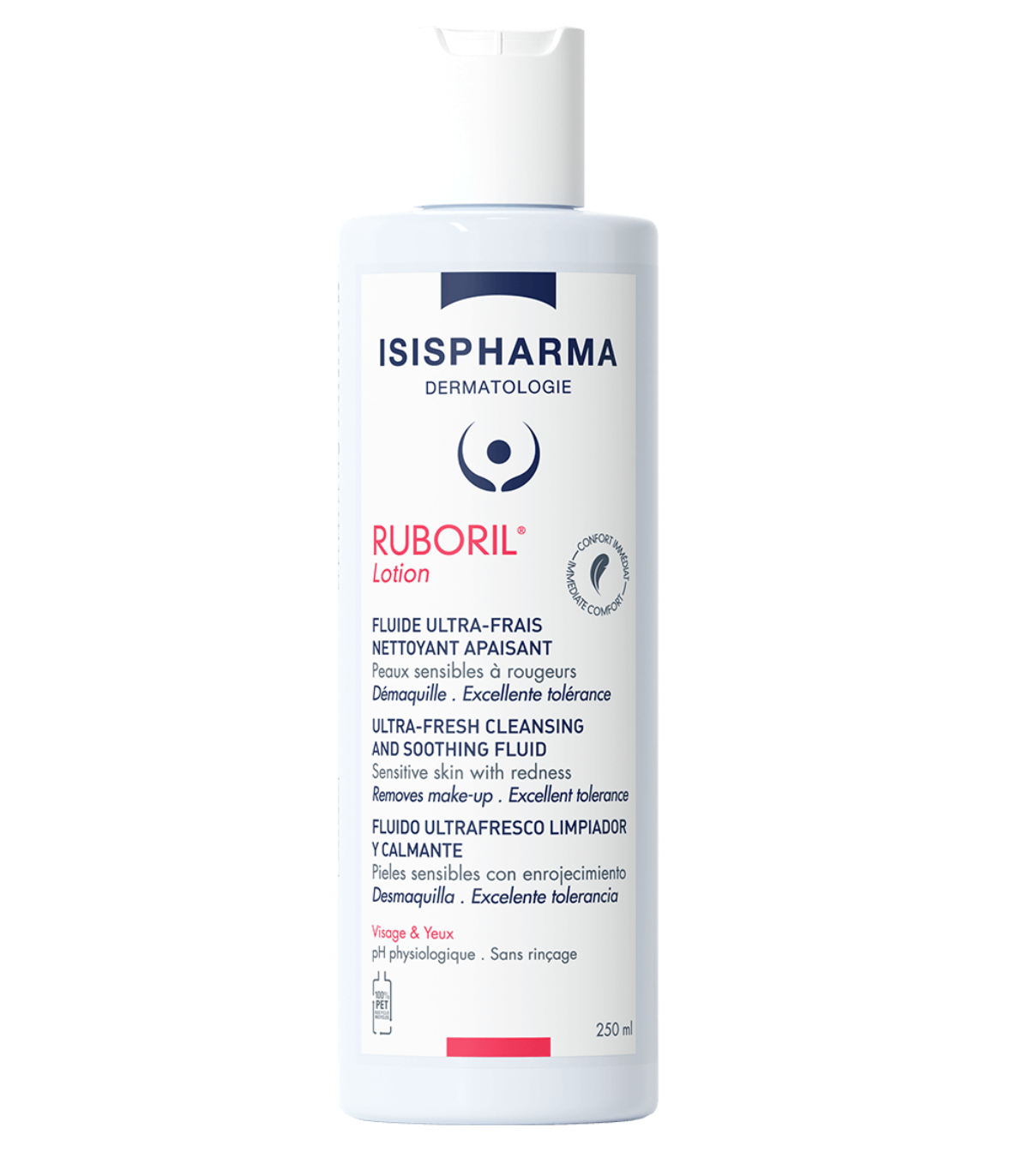 ISISPHARMA AQUARUBORIL SOLUTION MICELLAIRE DEMAQUILLANTE PEAUX SENSIBLES ET REACTIVES 100ML REF T60AV