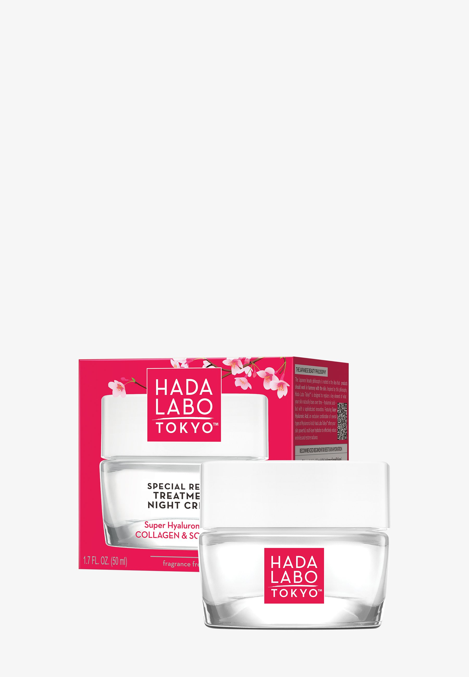 HADA LABO TOKYO JAPAN'S N°1 SKIN CARE LINE ABSOLUTE SMOOTHING AND MOISTURIZING CREAM JOUR ET NUIT SUPER HYALURONIC ACID 50ML