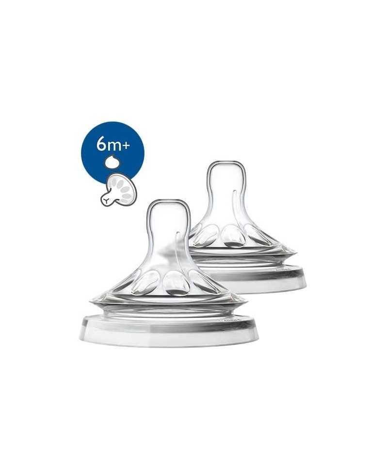 AVENT 2 TETINES NATURAL +6MOIS REF SCF046/27