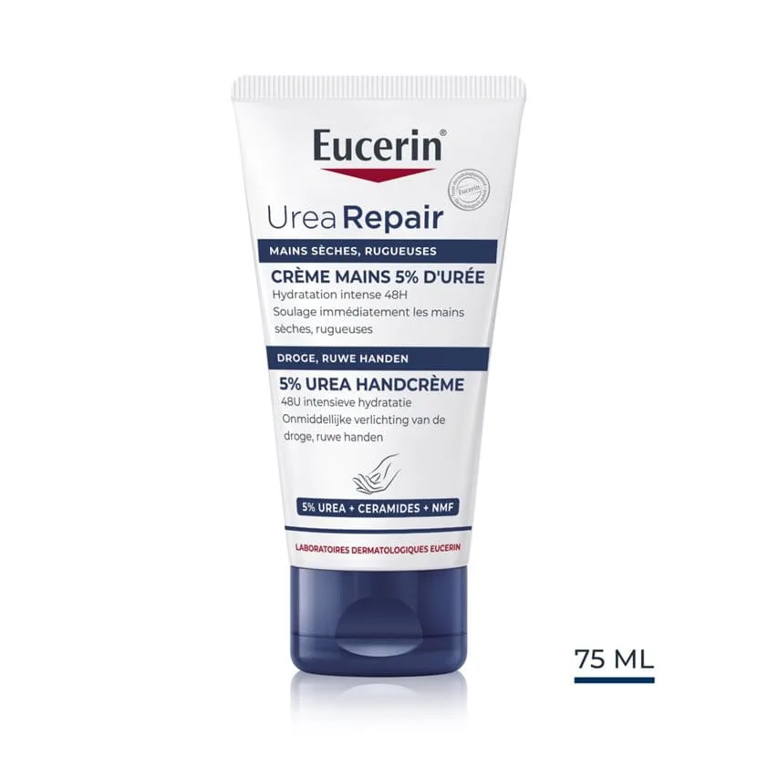 EUCERIN CREME MAINS REPARATRICE 5% UREE PEAU SECHE 75ML