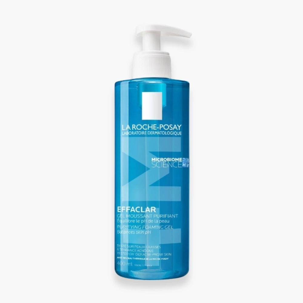 LA ROCHE POSAY EFFACLAR +M GEL MOUSSANT PURIFIANT NETTOYANT PEAUX GRASSES A TENDANCE ACNEIQUE 400ML