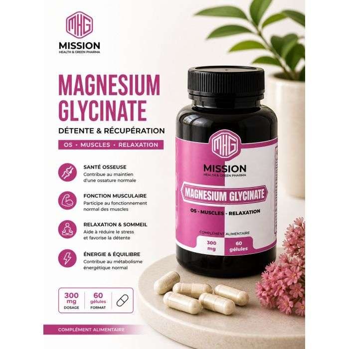 MIELII GREEN MAGNESIUM GLYCINATE 350MG B60 GELULES